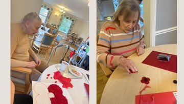 Poppy making at Maple Lodge